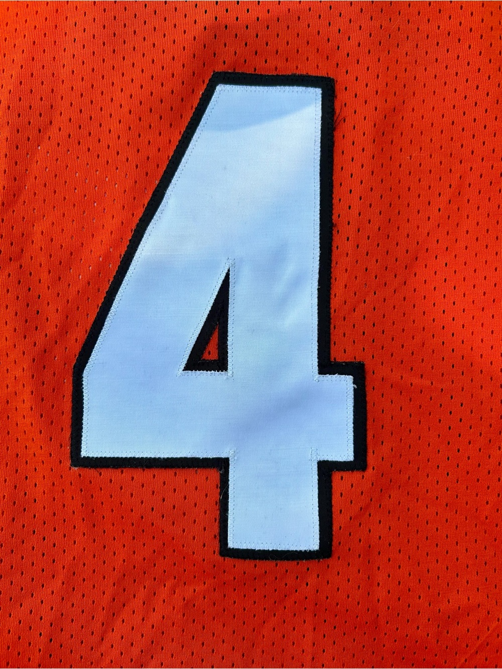 Vintage Abercrombie & Fitch Orange Mesh Hockey Jersey - Picture 9 of 16